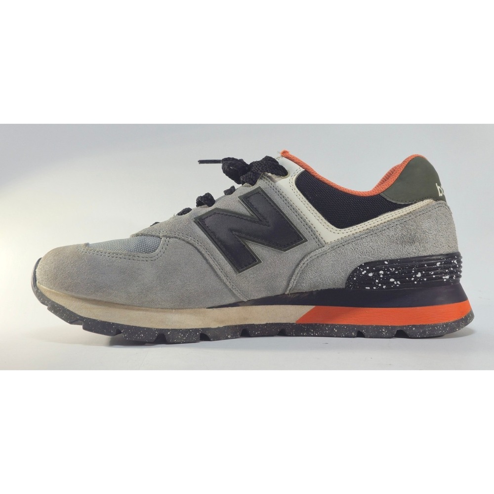 New Balance 574 Rugged Grey Black Orange Cordura Sneakers ML574DAG Mens 12 - Picture 5 of 9